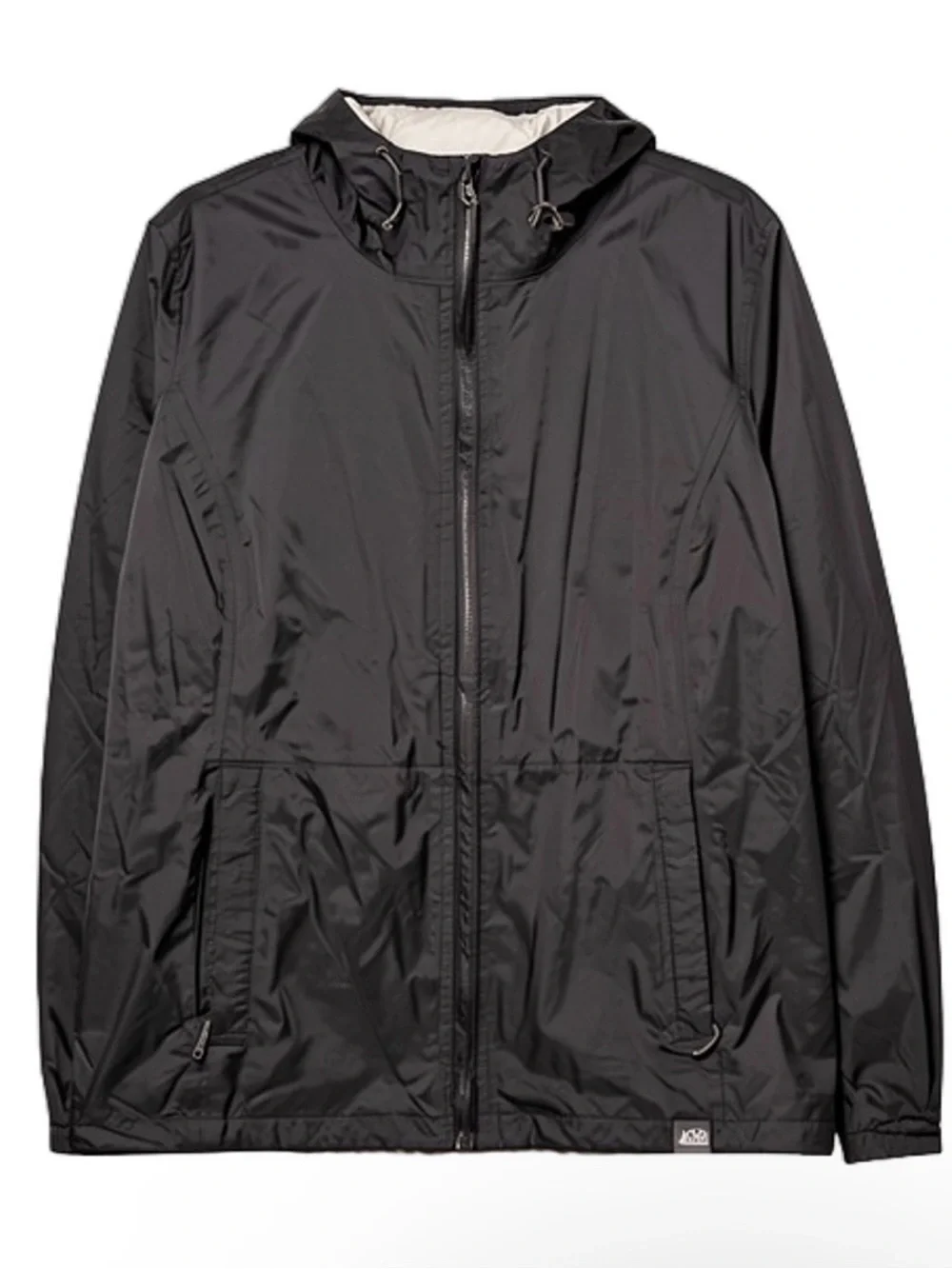 REI Black Hooded Windbreaker Shell Jacket